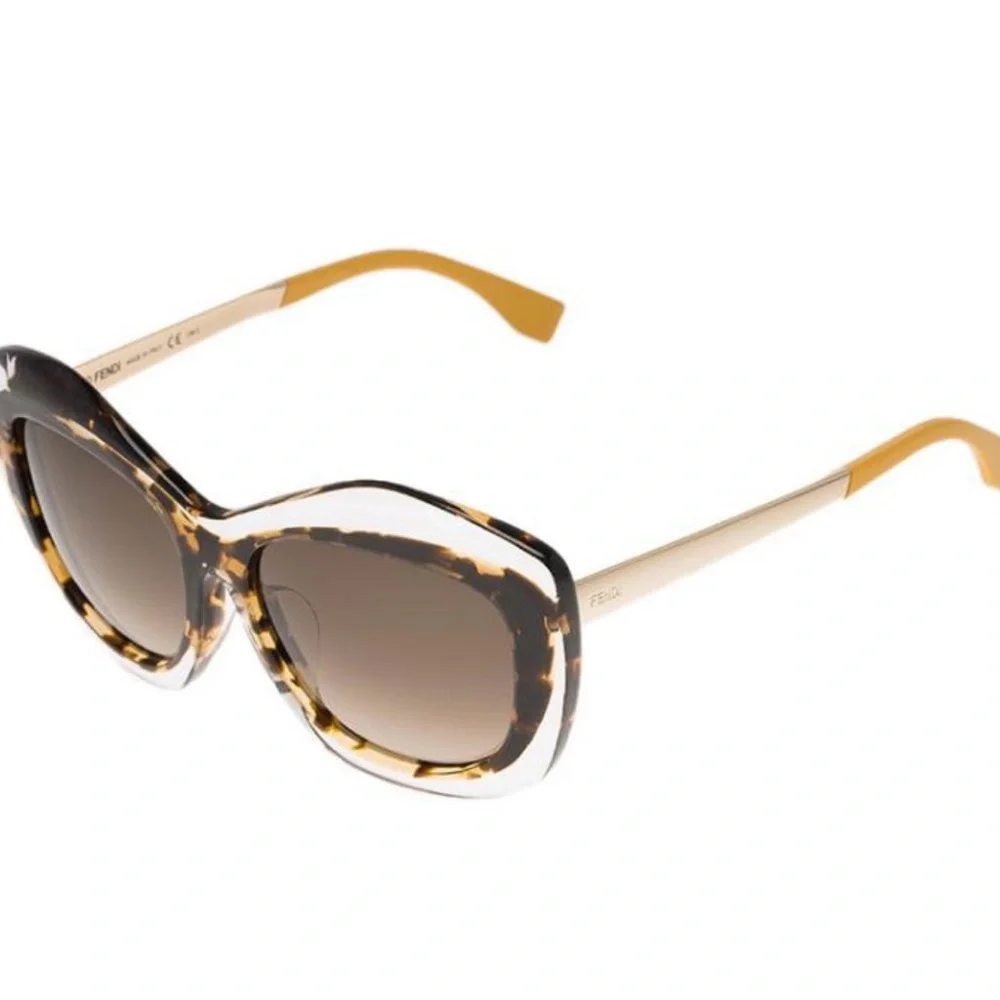 Fendi Crystal Havana Honey Gold FF 0029/S Sunglasses - Picture 3 of 5